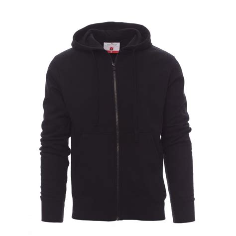 FELPA CON ZIP in Black for Men .